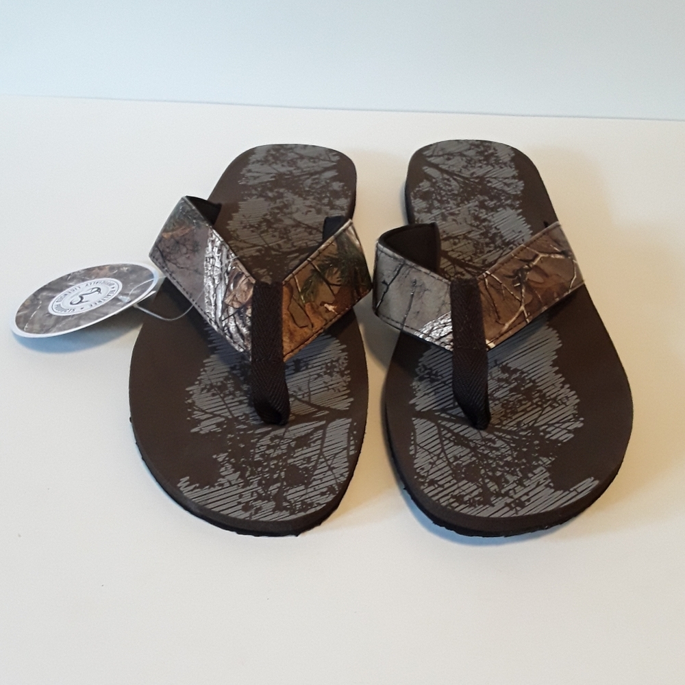 SOLD NWT Real Tree Men's Camouflage Sandals 11 - Picture 2 of 5